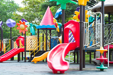 Children playground in a park