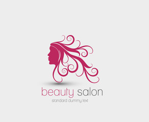 Symbol of beauty salon, isolated vector design