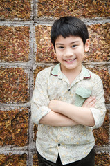 Portrait Of asian cute boy