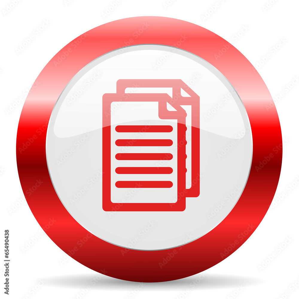 Aufkleber document glossy web icon
