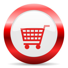 cart glossy web icon