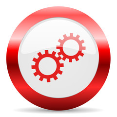 gear glossy web icon