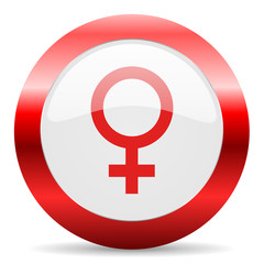 female glossy web icon