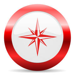 compass glossy web icon