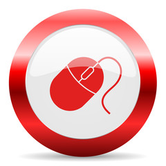 mouse glossy web icon
