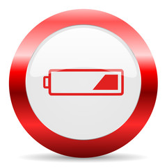 battery glossy web icon