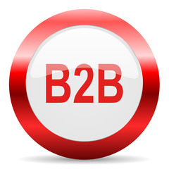 b2b glossy web icon