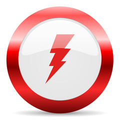 bolt glossy web icon