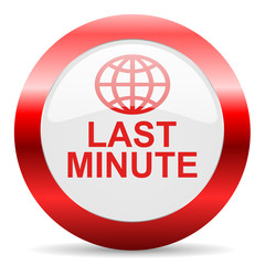 last minute glossy web icon