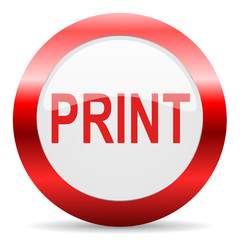 print glossy web icon