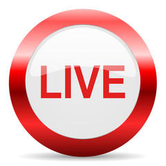 live glossy web icon