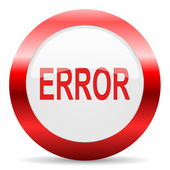 error glossy web icon