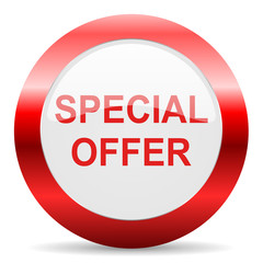 special offer glossy web icon