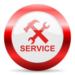 service glossy web icon