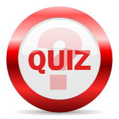 quiz glossy web icon