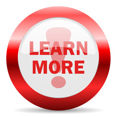 learn more glossy web icon