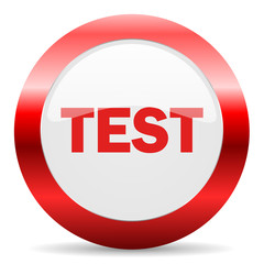 test glossy web icon