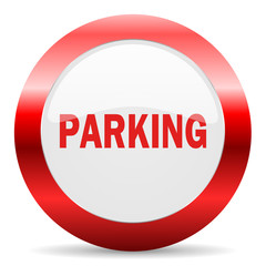  parking glossy web icon