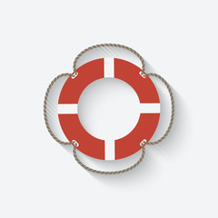 red lifebuoy symbol