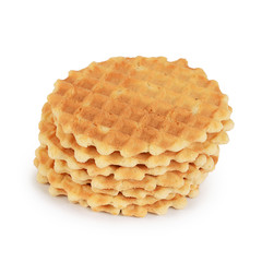 Wafers isolated on white background