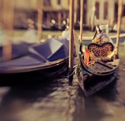 Gondolas in Venice