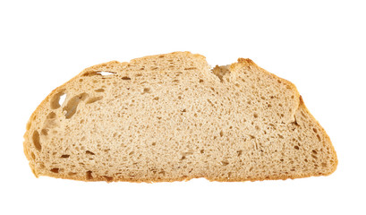 Slice of a bread isolated