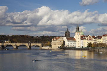 Fototapeta na wymiar Prague, Czech Republic, Novotny Lavka at Old City