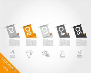 orange longitudinal set of stickers