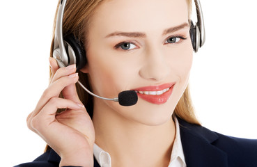 Call center woman