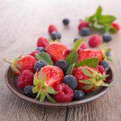 assortment of berry