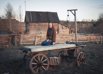Girl in the village