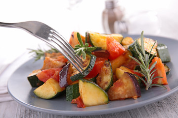 ratatouille,cooked vegteables
