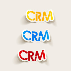 realistic design element: CRM