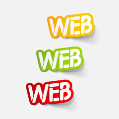 realistic design element: WEB
