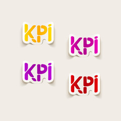 realistic design element: KPI