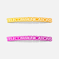 realistic design element: telecommunications