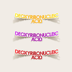 realistic design element: Deoxyribonucleic acid