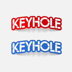 realistic design element: keyhole