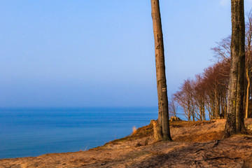 View high cliff sea