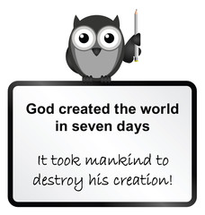 God created the world in seven days