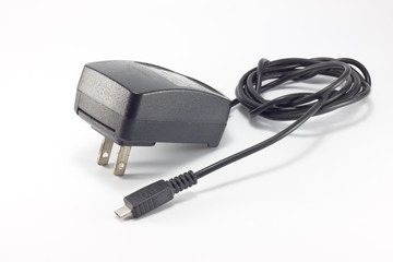 the charger on paper background