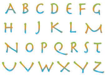 Psychedelic Alphabet