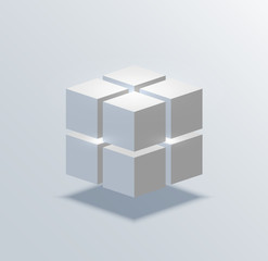 vector modern cube business background. - 65504644