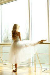 Beautiful balerina practicing in ballet class © Africa Studio