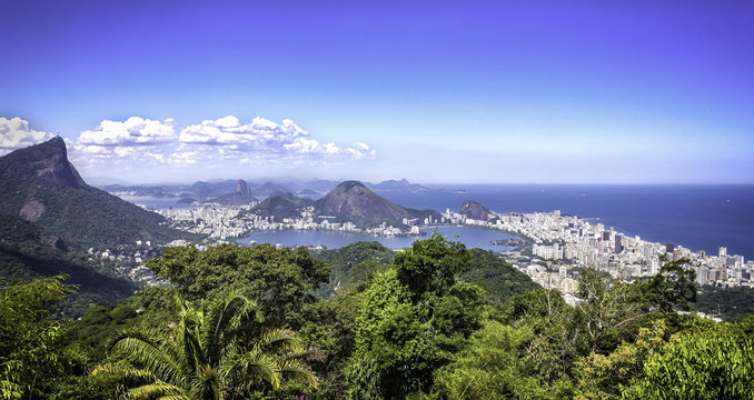 Panorama of Rio de Janeiro ,Brazil