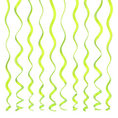 Serpentine ribbons isolated