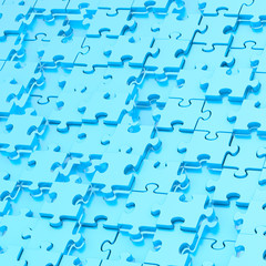 Abstract puzzle background composition
