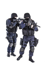 SWAT team in action