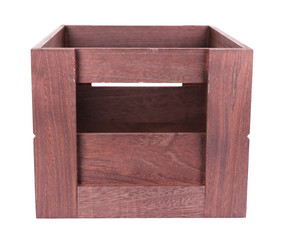 Brown crate isolated on white