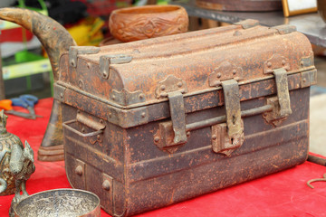 Close up of safe lock - vintage style